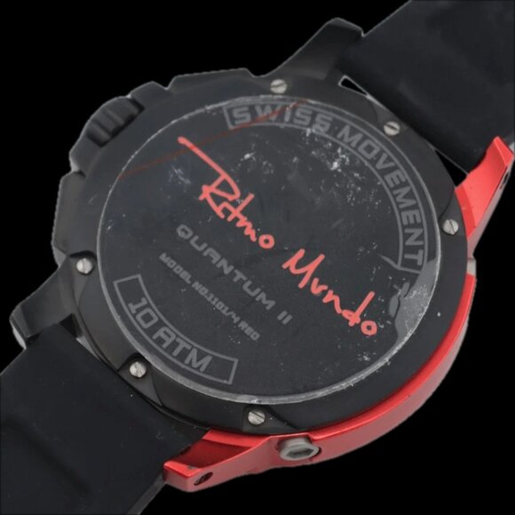 Ritmo Mundo 1101/4 RED Quantum II Men's Quartz Chronograph Wristwatch Steel - Picture 3 of 5